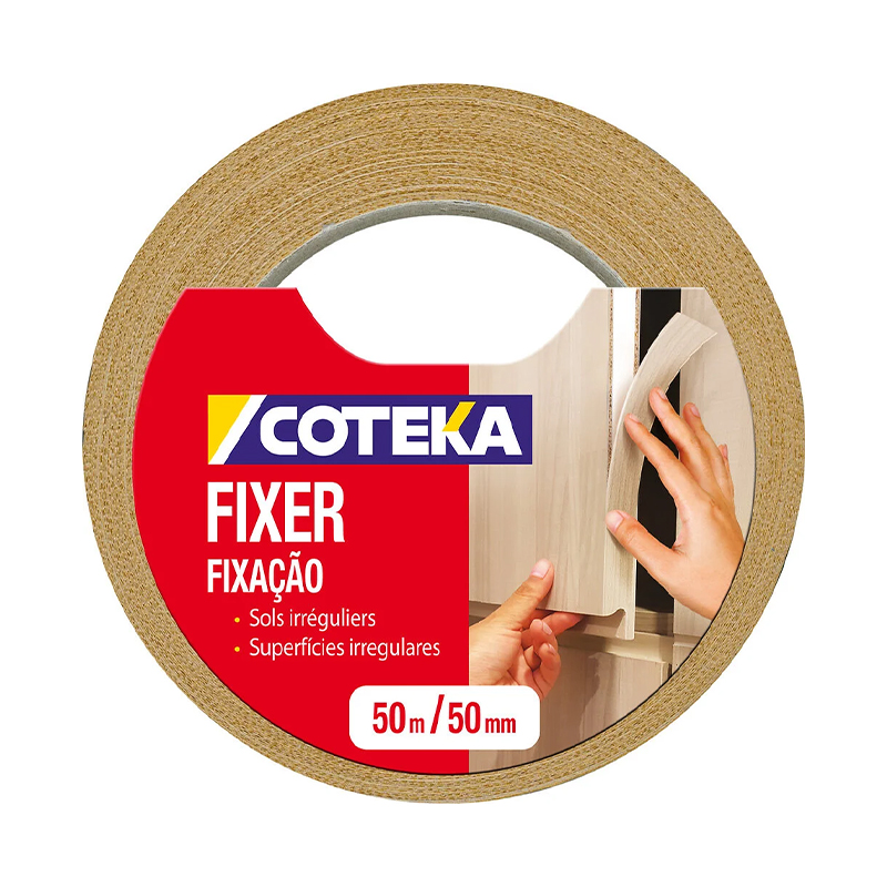 COTEKA - Fita Dupla Face Fixação Irregular 50Mm 50M