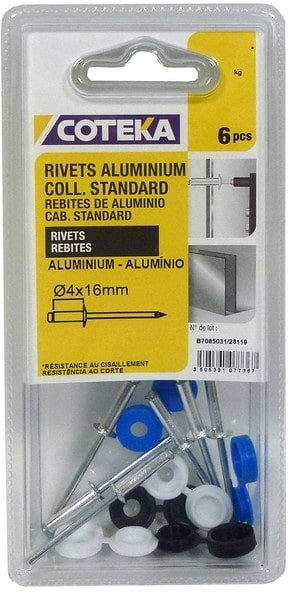 COTEKA - Rebites Alumínio 4X10MM 3