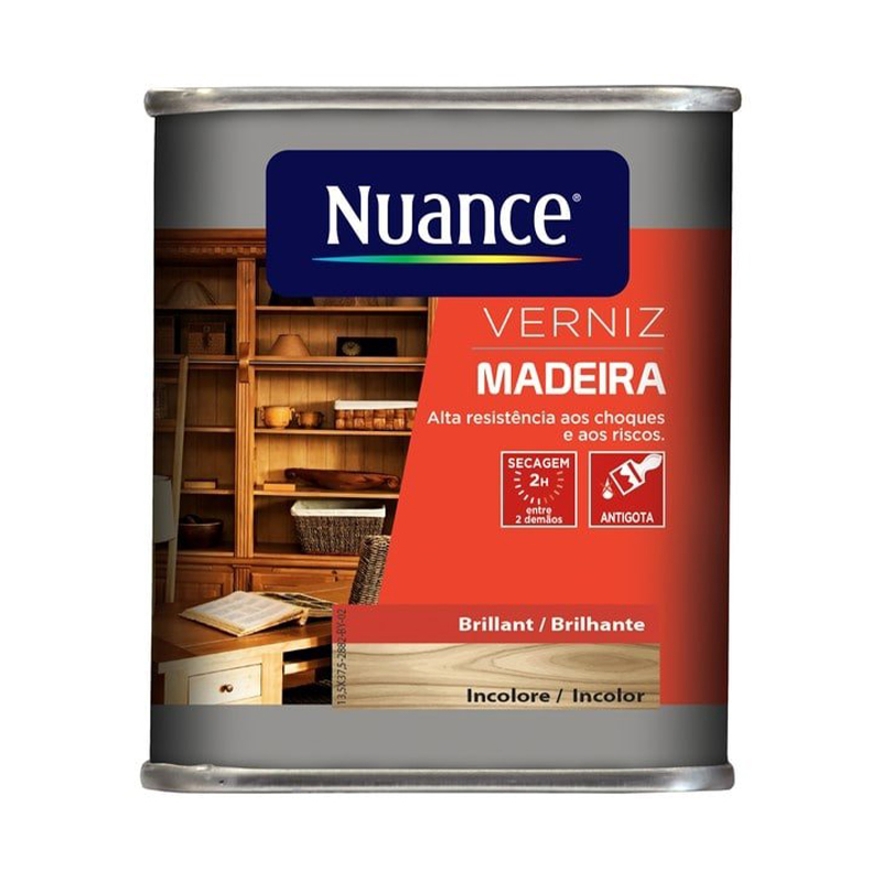NUANCE - Verniz Madeira Brilhante Incolor 0.5L
