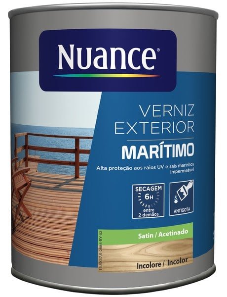 NUANCE - Verniz Marítimo Acetinado Incolor 1L