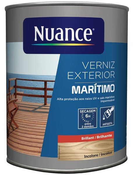 NUANCE - Verniz Marítimo Brilhante Incolor 1L