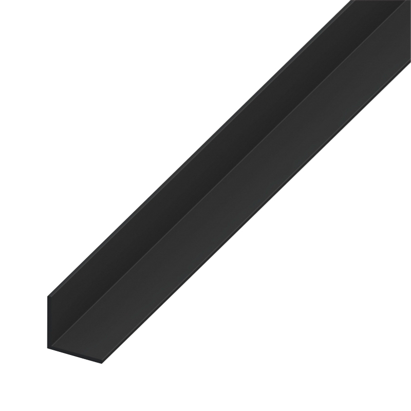 ALFER - Cantoneira 20X20MM PVC Preto 1M