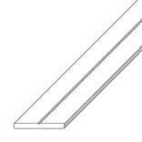 ALFER - Chato 19.5X2MM Alumínio Branco 2.5M