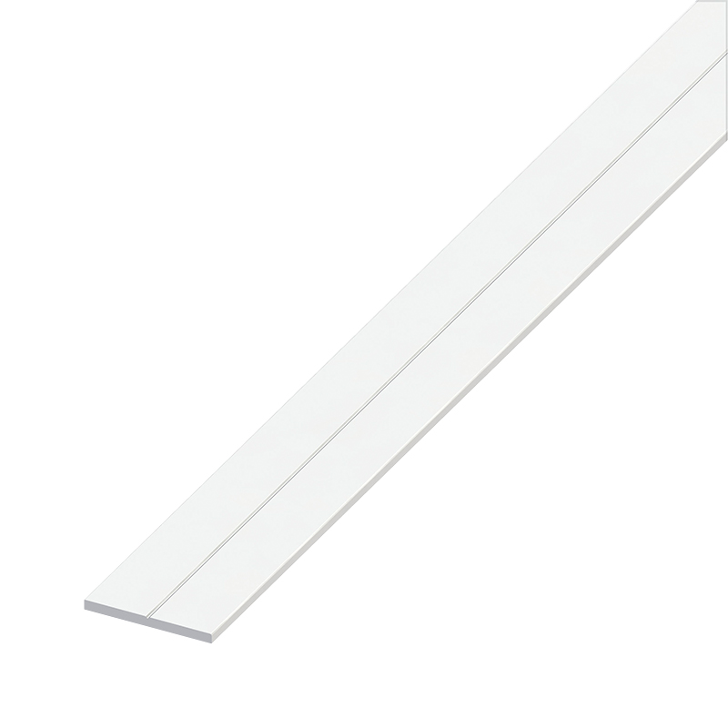 ALFER - Perfil de transição Liso 15.5X2 MM PVC Branco 1M