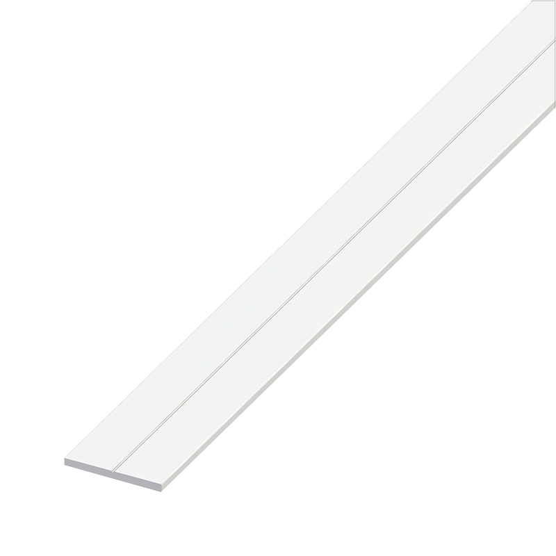 ALFER - Perfil de transição Liso 19.5X2 MM PVC Branco 1M