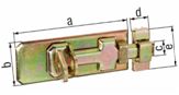 GAH - Folha Chapa Porta Cad.80X35MM Bicro