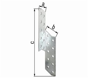 GAH - Esquadro Asimet.Drt.32X32X170X2 Galvanizado