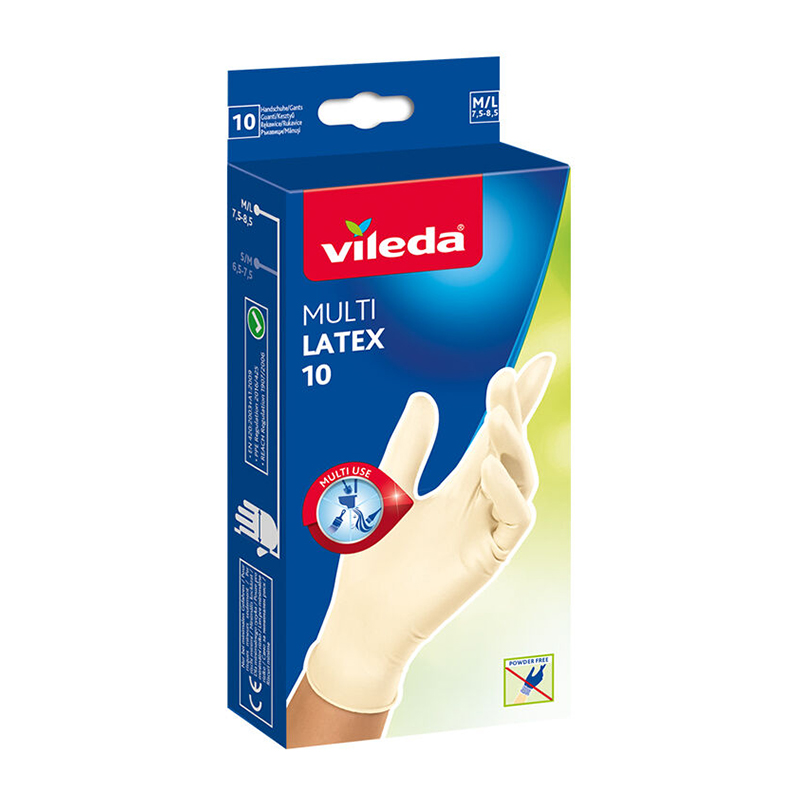 VILEDA - Luvas Descartáveis Multi P/M 10UN