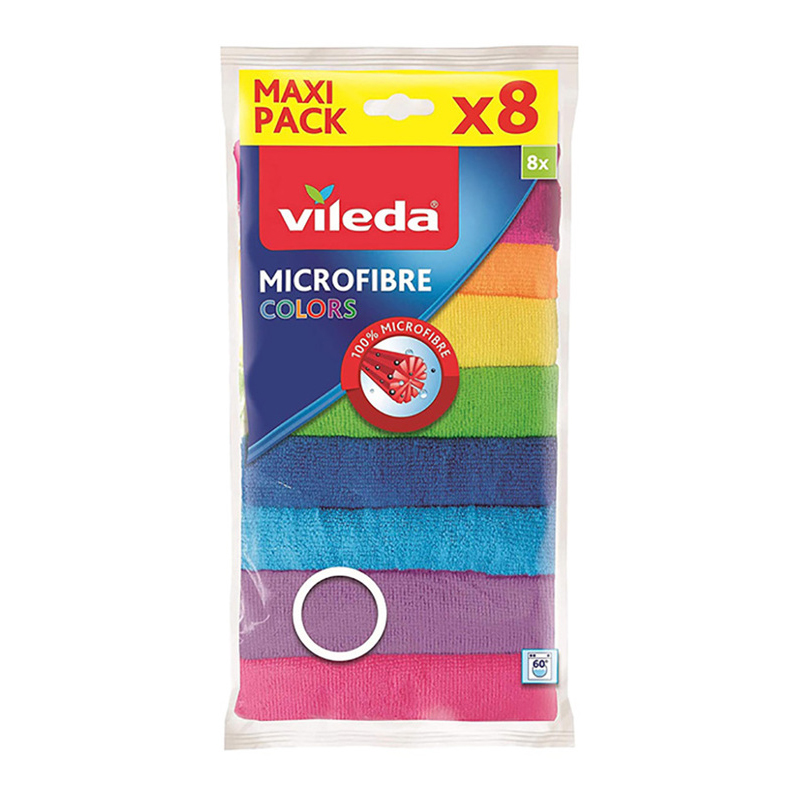 VILEDA - Pano Microfibras Colors 8UN