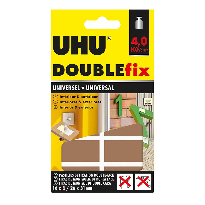 UHU - Fita Adesiva Doublefix Universal 26X31MM 16UN
