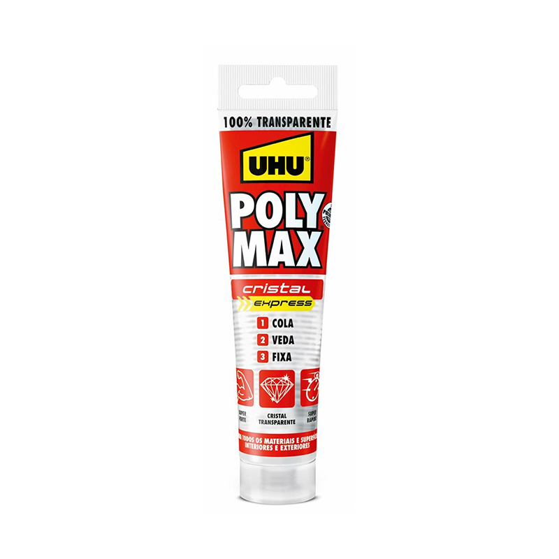 UHU - Cola e Veda Poly Max Cristal Express 115Gr