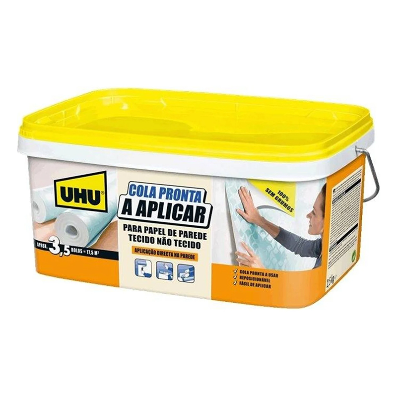 UHU - Cola Papel Parede Pronta a Aplicar 2.5KG