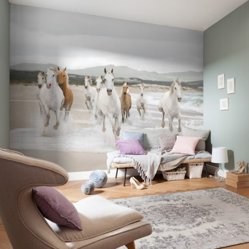 KOMAR - Foto Mural White Horses