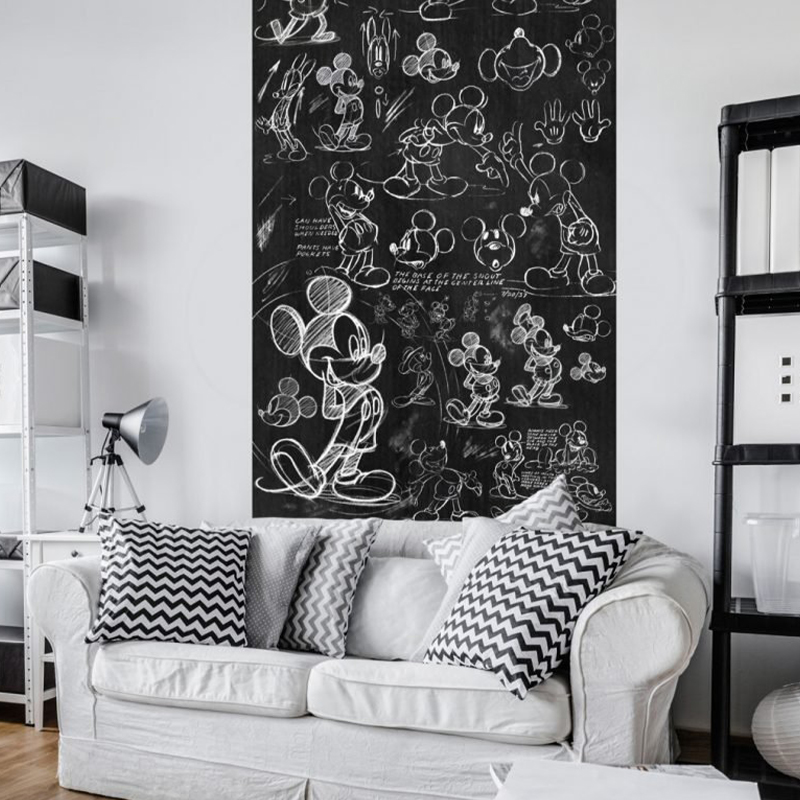 KOMAR - Foto Mural Mickey Chalkboard