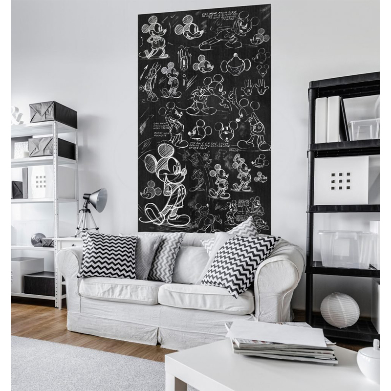 KOMAR - Foto Mural Mickey Chalkboard