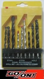 GO ON - Conjunto 9 Brocas Diversos Materiais