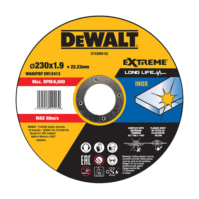 DEWALT - Disco Corte Plano D230X1.6Mm