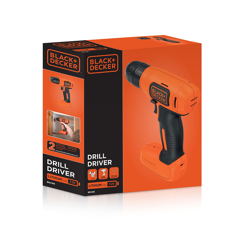 BLACK DECKER - Aparafusadora 7.2V 1.5Ah