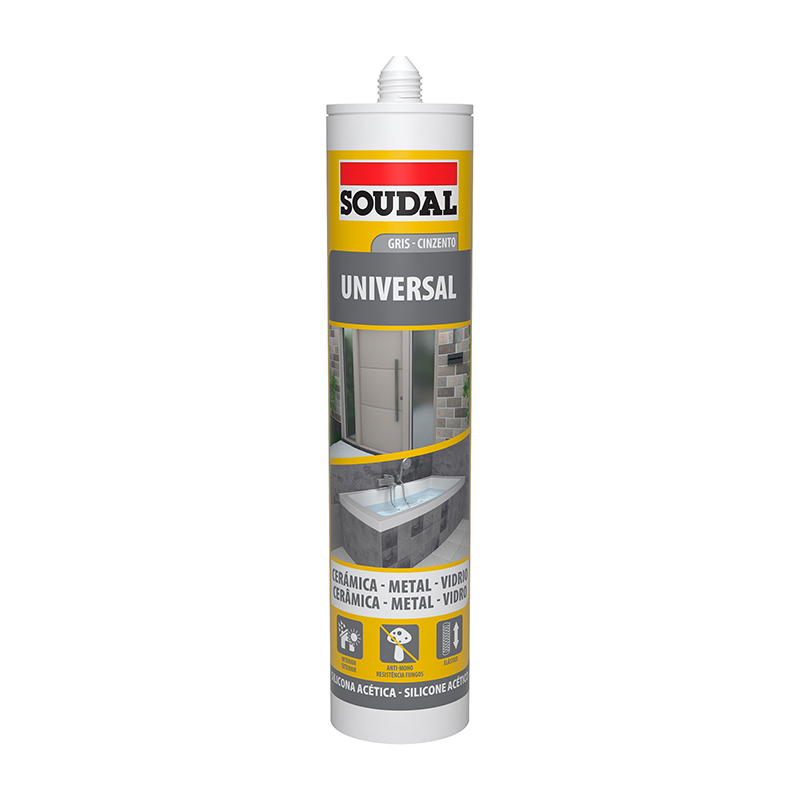 SOUDAL - Silicone Universal Cinza 280Ml