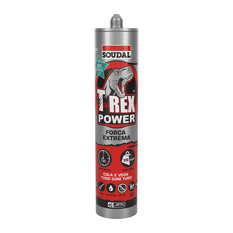 SOUDAL - Cola e Veda T-Rex Power Cinza 290Ml