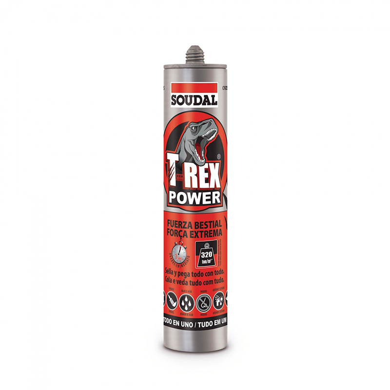 SOUDAL - Cola e Veda T-Rex Power Preto 290Ml