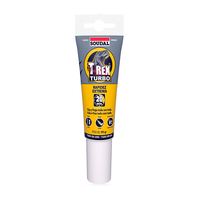 SOUDAL - Cola e Veda T-Rex Turbo Branco 125Ml