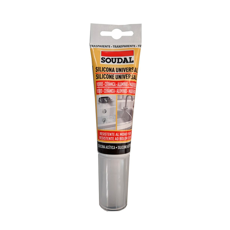 SOUDAL - Silicone Universal Acético Transparente 80Ml
