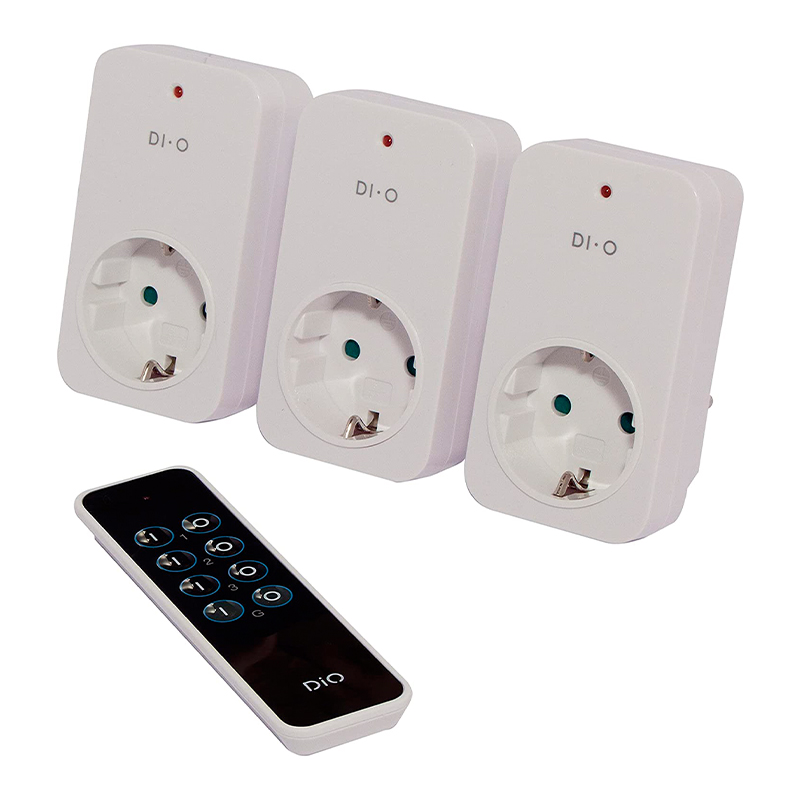 CHACON - Kit Arranque 3 Tomadas + Comando 3 Canais 2300W Dio