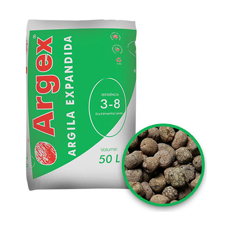 ARGEX - Argila Expandida Granulagem 3-8 50L