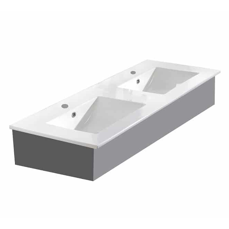 Lavatório Branco Duplo 120X46