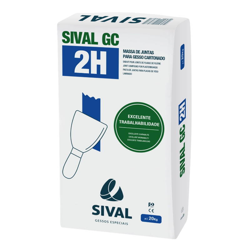SIVAL - Massa Juntas Gesso Cartonado 2H 20Kg