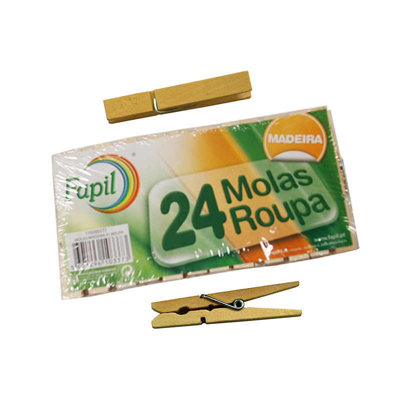 FAPIL - Molas de Madeira para Roupa 24UN