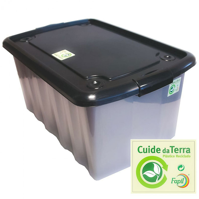 FAPIL - Caixa Arrumação com Tampa e Rodas 60X40X30