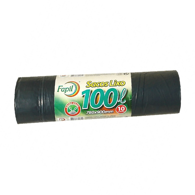 FAPIL - Saco Lixo Fecho Fácil 100L 10Un