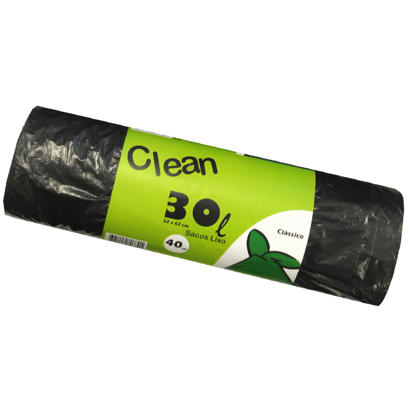 CLEANFAPIL - Saco Lixo com Atilho 30L 40UN