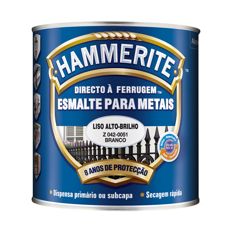 HAMMERITE - Hammerite Liso Branco 0.25L