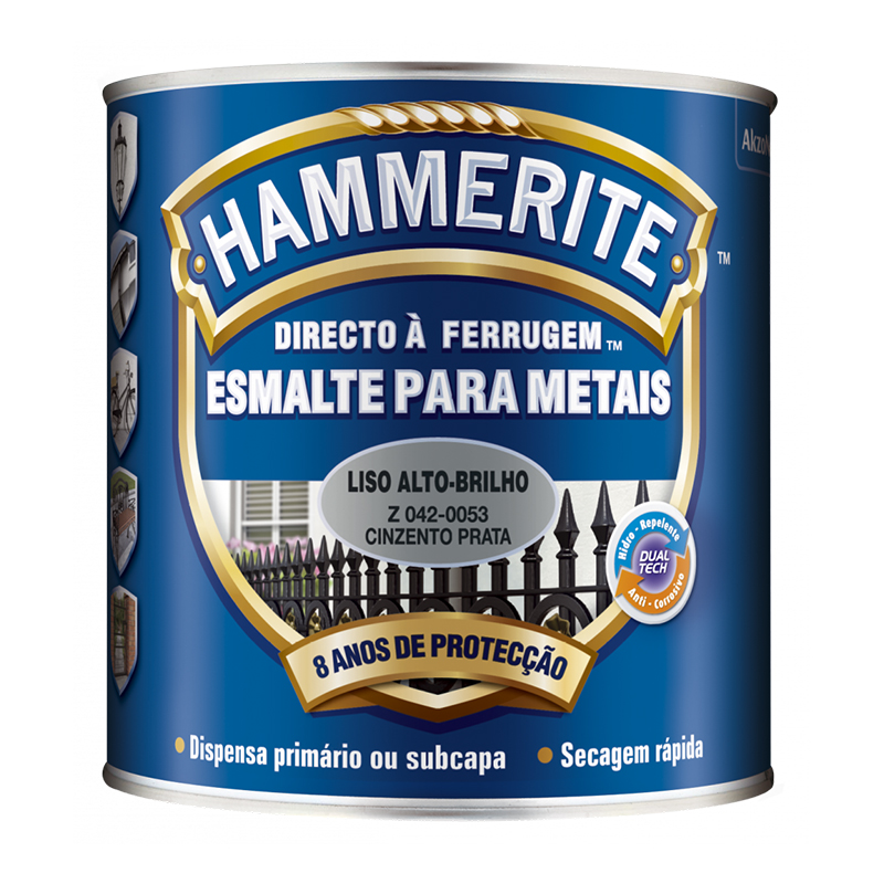 HAMMERITE - Hammerite Liso Cinza Prata 0.75L