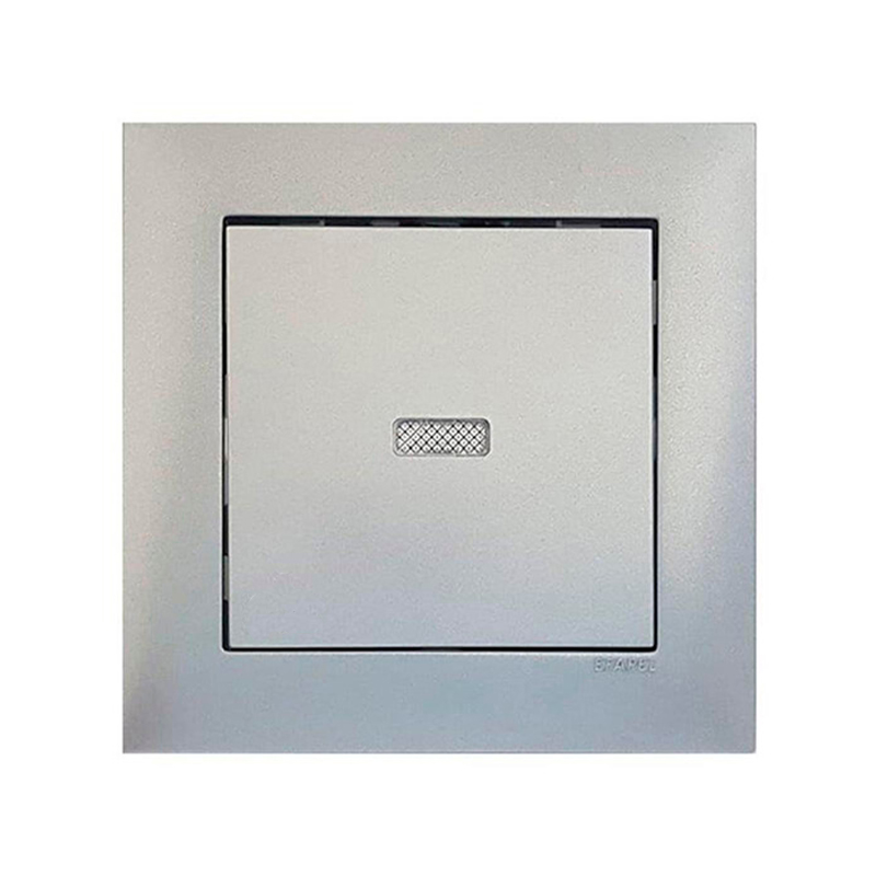 EFAPEL - Botão Basculante Luminoso Alumínio Lg90