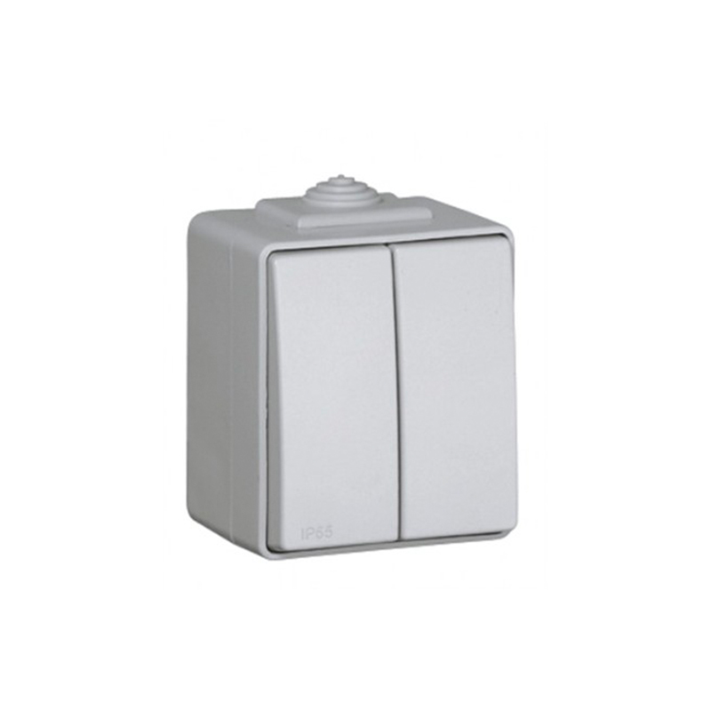 EFAPEL - Comutador de Escada Duplo Cinza Lp65