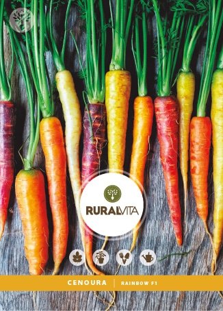 RURAL VITA - Semente Cenoura Rainbow F1