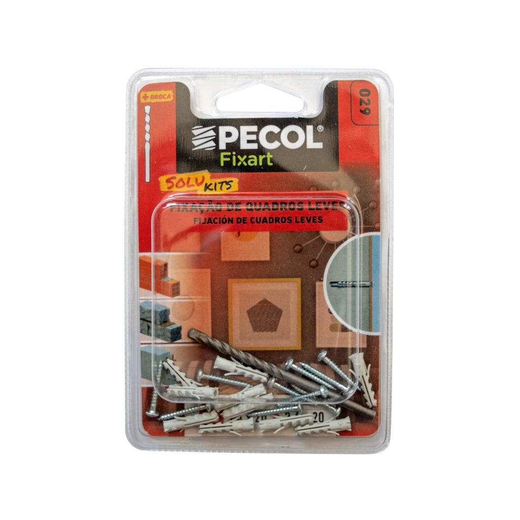 PECOL - Kit Brico1 Broca + Parafuso + Bucha