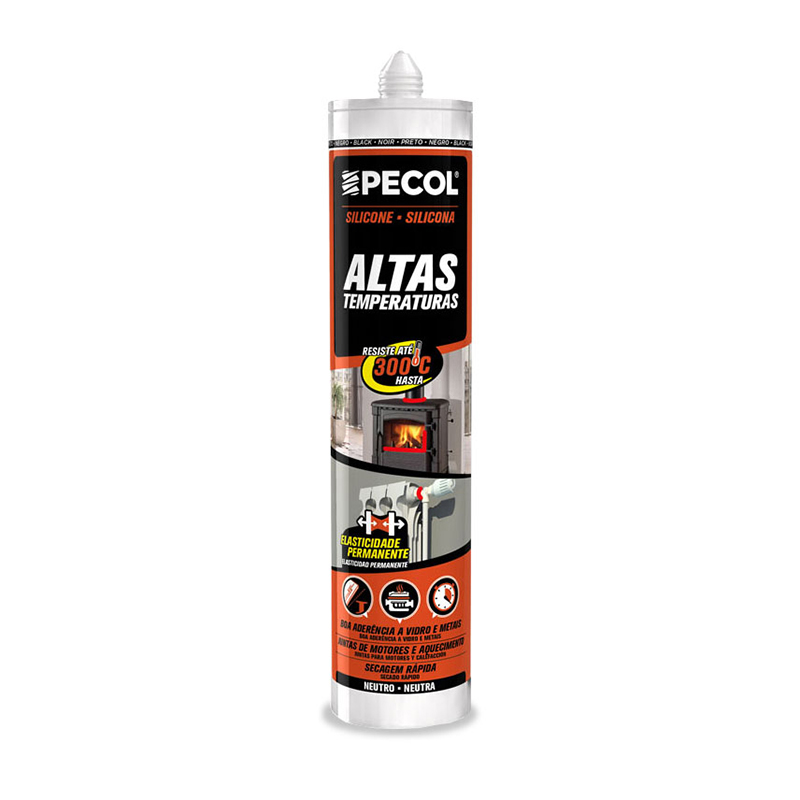 PECOL - Silicone Neutro Altas Temperaturas 280Ml