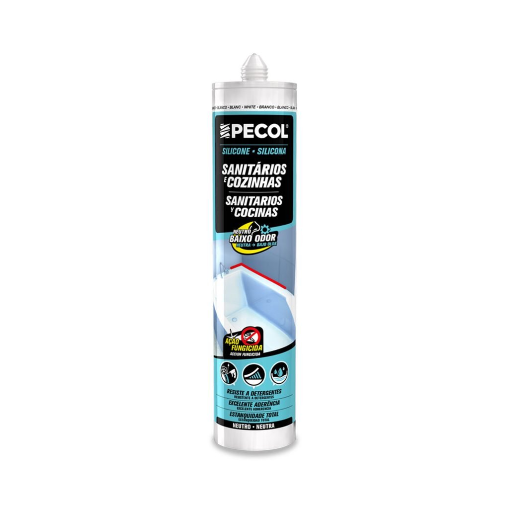 PECOL - Silicone Neutro Sanitário Transparente 280Ml