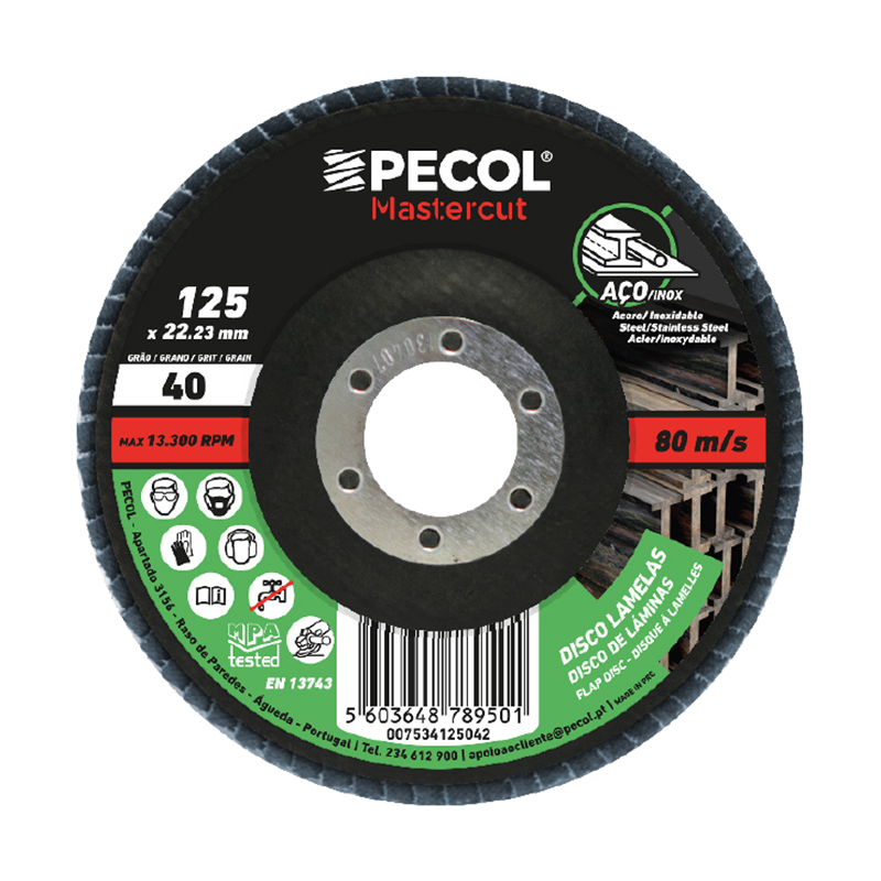 PECOL - Disco Lamelas Zircónio 115x80