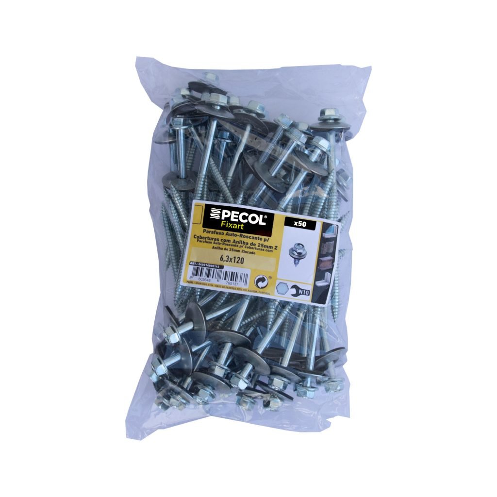 PECOL - Parafuso Autoroscante para Cobert. + A25 Pcl89