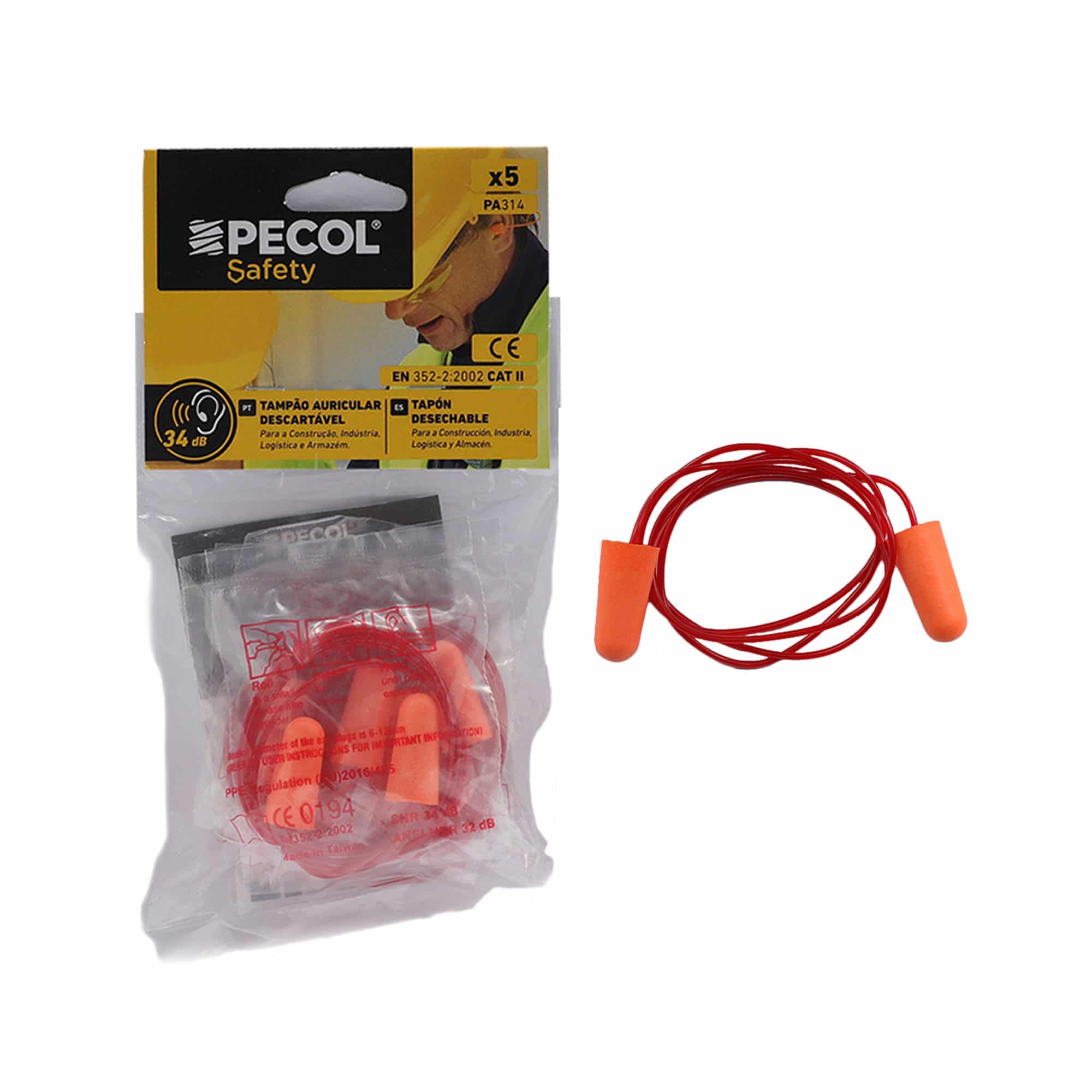 PECOL - Tampões Auriculares 5 Pares