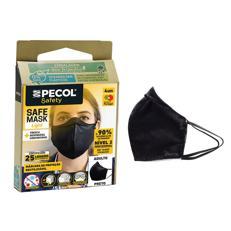 PECOL - Máscaras Proteção Reutilizáveis N2 4UN