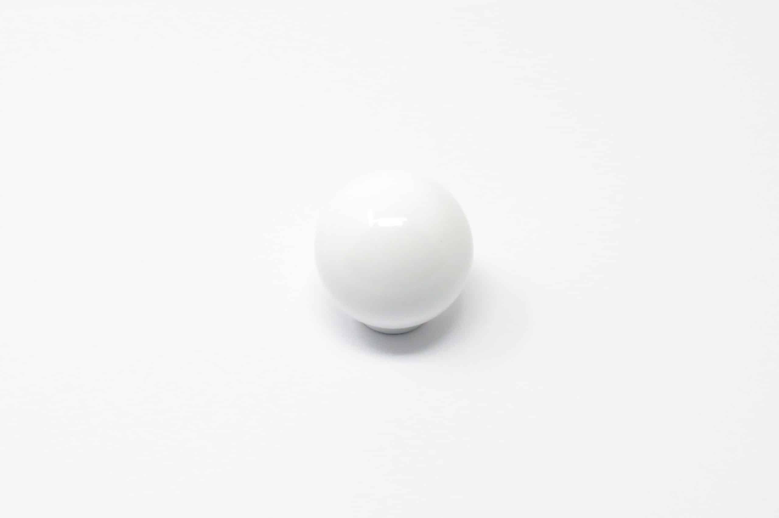 INTERFER - Puxador Bola 33Mm Poliéster Branco