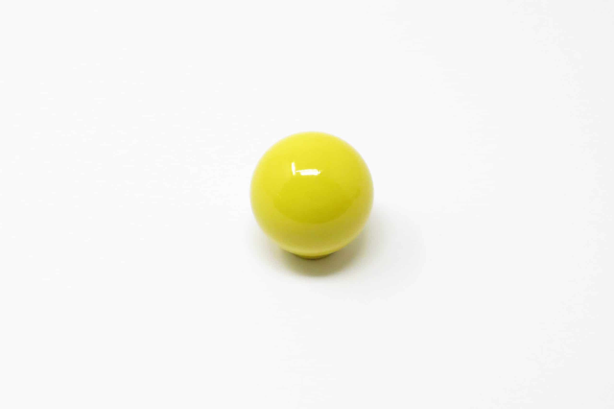 INTERFER - Puxador Bola 33Mm Poliéster Amarelo
