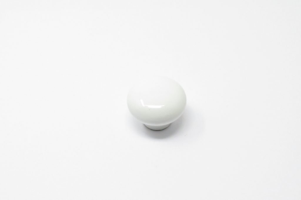INTERFER - Puxador Porcelana Oriental Branco Liso